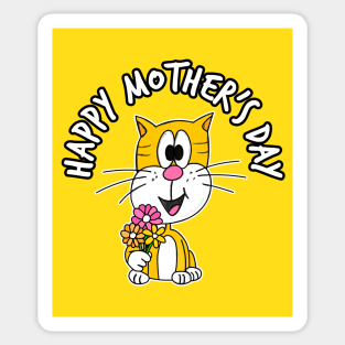 Mother's Day Cat Mothering Sunday Sticker